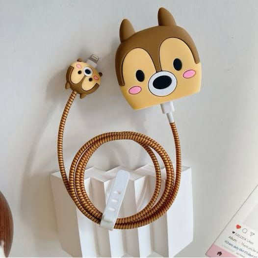 Chipmunk Blush Face 3D Case Set - Apple 18W/20W Compatible