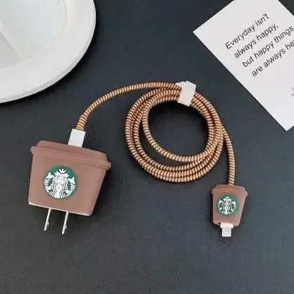 Starbucks Brown Cup 3D Case Set - Apple 18W/20W Compatible