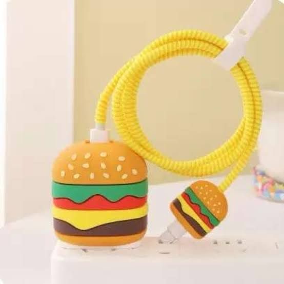 Burger Time Fun 3D Case Set - Apple 18W/20W Compatible