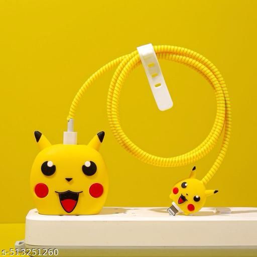 Pikachu Electric Joy 3D Case Set - Apple 18W/20W Compatible