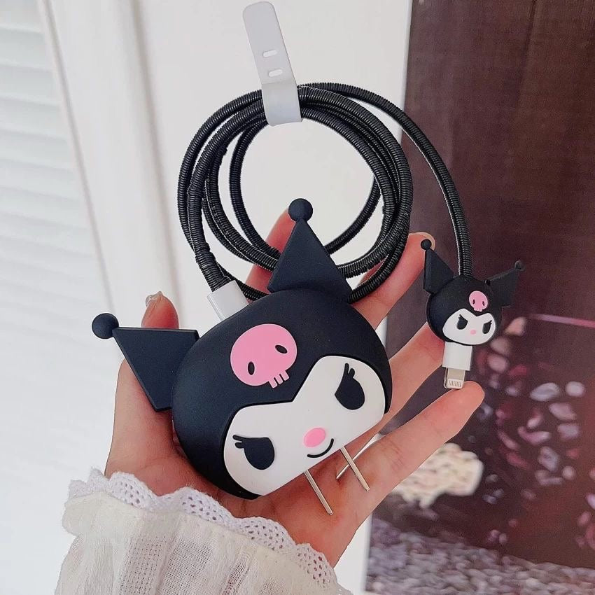 Gothic Kitty Vibe 3D Case Set - Apple 18W/20W Compatible