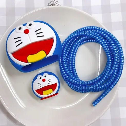 Doraemon Smile Face 3D Case Set - Apple 18W/20W Compatible