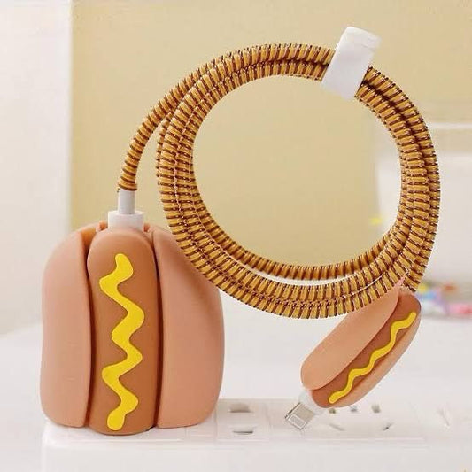 Hotdog Delight Style 3D Case Set - Apple 18W/20W Compatible
