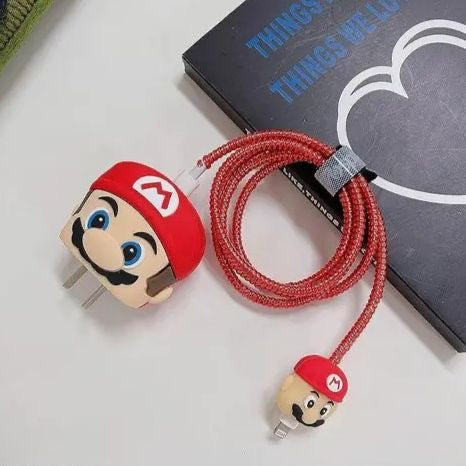 Mario Red Hat 3D Case Set - Apple 18W/20W Compatible