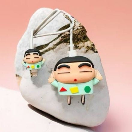 Shinchan Pajama Dance 3D Case Set - Apple 18W/20W Compatible