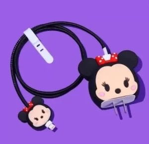 Minnie Mouse Bow 3D Case Set - Apple 18W/20W Compatible