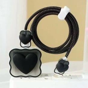 Midnight Love Heart 3D Case Set - Apple 18W/20W Compatible