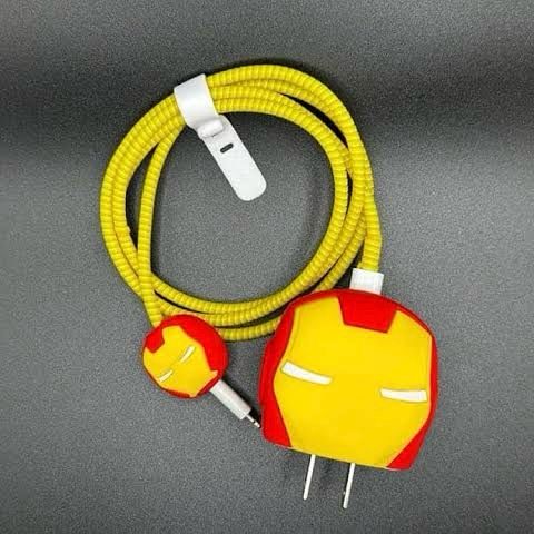 Iron Man Mask 3D Case Set - Apple 18W/20W Compatible